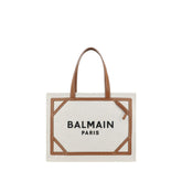 Beige Cotton Shoulder Bag